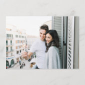 Zacht gedempte aardetinten bloemenbruiloft Waterve Informatiekaartje (Achterkant)