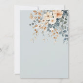 Zacht gedempte aardetinten bloemenbruiloft Waterve Kaart (Achterkant)