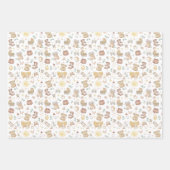 Zacht gedempte Boho Baby kinderkamer kleding speel Inpakpapier Vel (Voorkant)