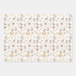 Zacht gedempte Boho Baby kinderkamer kleding speel Inpakpapier Vel