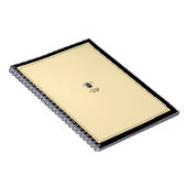  zacht geel Antiek bijenmonogram Notitieboek (Rechterzijde)