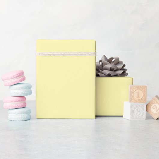 Zacht Geel Effektreepapier Rol Cadeaupapier (Baby Shower)