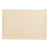 Zacht geel gestreept kussensloop (Achterkant)