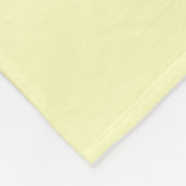 Zacht Geel Pastel & Witte Balk Design Fleece Deken (Hoek)