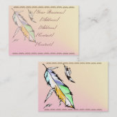 Zacht gekleurd Visitekaartje van de Veer (Voorkant / Achterkant)