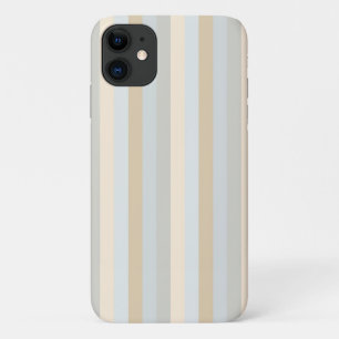 Zacht gekleurde grijswaarden Verticale stripes Dec iPhone 11 Hoesje