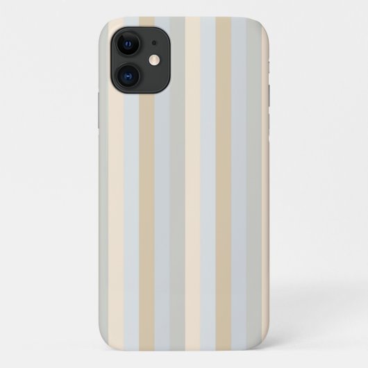 Zacht gekleurde grijswaarden Verticale stripes Dec Case-Mate iPhone Case (Achterkant)