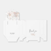 Zacht gekleurde pastelnamen Date White Bedankdoosjes (Uitgevouwen)