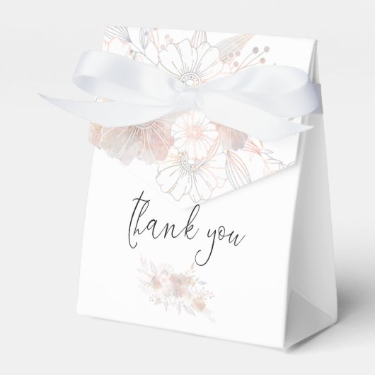 Zacht gekleurde pastelnamen Date White Bedankdoosjes (Voorkant Zijde)