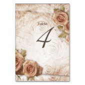 Zacht gekleurde Rozen bruiloft Kaart (Voorkant)