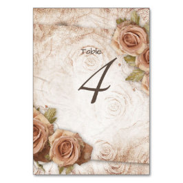 Zacht gekleurde Rozen bruiloft Kaart