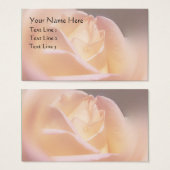 Zacht gele rozenbloem Visitekaartje (Voorkant /achterkant)