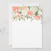 Zacht geschilderd Bloemen Meisjes 1e Verjaardag In Kaart (Achterkant)