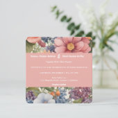 Zacht geschilderde bloemenbruiloft uitnodiging (Staand voorkant)