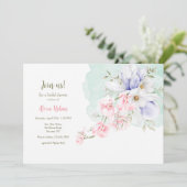 Zacht Gesproken Bloemig Kaart (Staand voorkant)