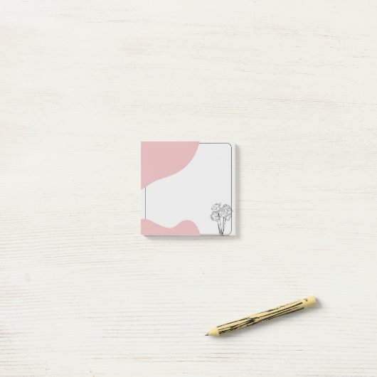 zacht gesproken minimalist post-it® notes (Op bureau)