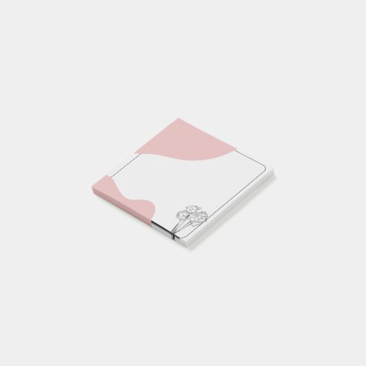 zacht gesproken minimalist post-it® notes (Schuin)