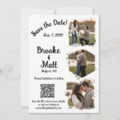 Zacht Gesproken Rustieke Bloemige Bewaar de Datum Save The Date (Voorkant)