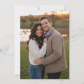 Zacht Gesproken Rustieke Bloemige Bewaar de Datum Save The Date (Achterkant)