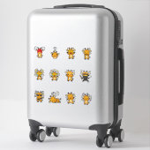 Zacht Giraffe Emoji Sticker Pack (Koffer)