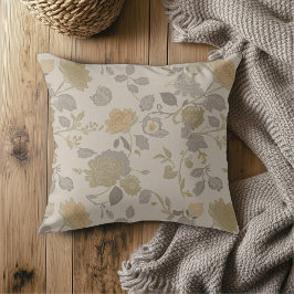 Zacht Goud Beige Perzik Grijs Modern Boerderij Blo Kussen