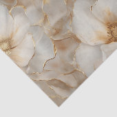 Zacht gouden bloemen ontkoppel weefsel papier (Detail)