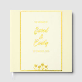 Zacht Gouden Folie Trouwen Gastboek Gastenboek