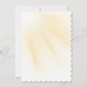 Zacht gouden kruis doop uitnodiging (Achterkant)