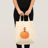 Zacht Griezelige Capybara Pompoen Boodschappentas Tote Bag (Voorkant (product))