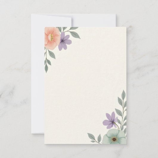 Zacht grijs en crème bruiloft uitnodigingskaart kaart (Achterkant)