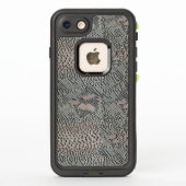 Zacht grijs en roze slangenpatroon (Achterkant)