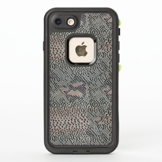 Zacht grijs en roze slangenpatroon (Achterkant)