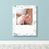 Zacht grijs en wit Lijst Canvas afdrukken (Insitu (Houten vloer))