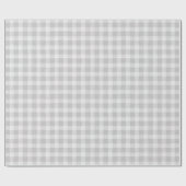 Zacht grijs Wit Engels Land Check Play Cadeau Cadeaupapier (Vlak)