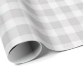 Zacht grijs Wit Engels Land Check Play Cadeau Cadeaupapier (Rol Hoek)