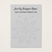 Zacht grijze grafische ventilator 7 luidsprekersch visitekaartje (Voorkant)