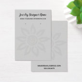 Zacht grijze grafische ventilator 7 luidsprekersch visitekaartje (Bureau)