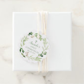 Zacht Groen Blad Eerste Heilige Communie Favoriet  Bedankjes Labels (In situ)