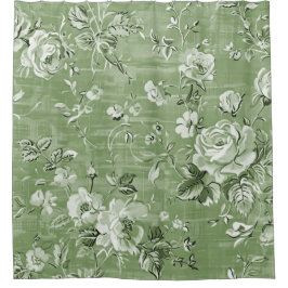  zacht groen Boho Douchegordijn