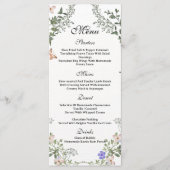 Zacht Groen Boho Genderneutraal Bloemen Baby showe Menu