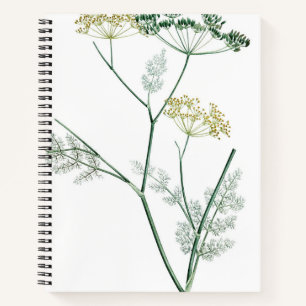 Zacht groen botanisch IV Notitieboek