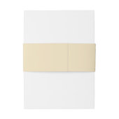 Zacht groen en beige bloemen bruiloft uitnodigingen wikkel (Achterkant Voorbeeld)