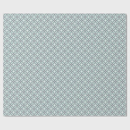 Zacht groen en leisteen geometrisch patroon cadeaupapier