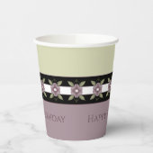 Zacht groen en Paarse pruim Papieren Bekers (Links)