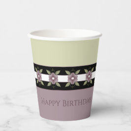 Zacht groen en Paarse pruim Papieren Bekers
