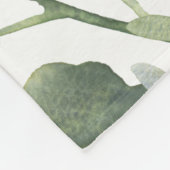 Zacht groen laat Oerwoud olifant Baby kwekerij Fleece Deken (Hoek)