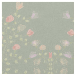 Zacht groen met pastelbloem stof