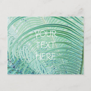 Zacht groen Plant Palm Leaf Briefkaart