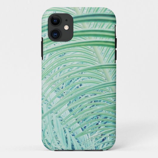 Zacht groen Plant Palm Leaf Case-Mate iPhone Case (Achterkant)