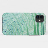 Zacht groen Plant Palm Leaf Case-Mate iPhone Case (Achterkant (horizontaal))